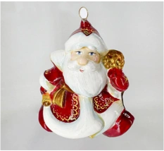 Handmade Glass Christmas Ornament "Grandfather with Staff