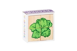 Vegetable Puzzle Cubes "Assemble the Picture" (4 Pieces) Model 3333-6