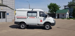 Medical Service Vehicle IAC-1767BE Based on GAZ 3221 Chassis Diesel Engine