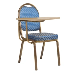 Asia 25mm Chair with Writing Tablet on Metal Frame