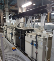 Surface Treatment Line for Galvanic, Chemical and Anodizing Coatings LGR Model