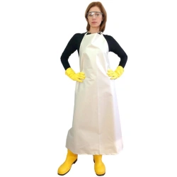 Water and Chemical Resistant Apron for Food Industry, PVC, 140x95 cm, Type B