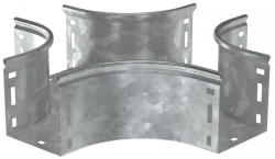 Smooth Cross Connector for Cable Trays, Model CKR01-0-080-200-HDZ