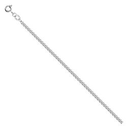 Love/s White Gold Bracelet 585 with Diamond Facet NБ18-087-3 0.3MM 25CM 1.45G