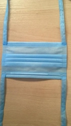 3-Layer Non-Sterile Disposable Medical Mask with Ties, Size 1