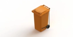 Portable Waste Container 240L Model Art. 24.C21 (20.802.20.PE; 21.052.30.T)