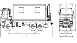 Emergency Special Vehicle with Crane Manipulator Model 675426-11