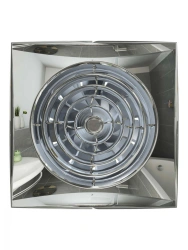 AURA 5C Chrome Duct Fan with Backdraft Damper