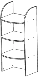 Modular Children's Wall Unit for School Supplies - Module SMD. 14