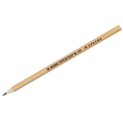 Hexagonal Graphite Pencil Krasin "Constructor" 4M (4B), Sharpened