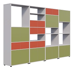 Multi-Section Wooden Shelving Unit ST.27
