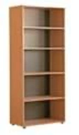 Office Shelf with 4 Shelves and Double Doors, Art. 00043