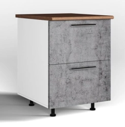 Kitchen Base Cabinet with 2 Identical Drawers