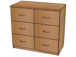 Office Cabinet No. 6 with Drawers T09