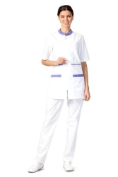 Women's Zip-Up Jacket with Short Sleeves and Stylish Pockets - Model 3.809