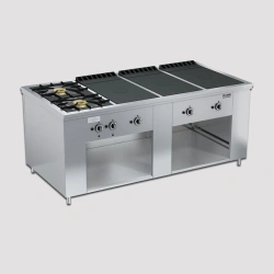 Professional Gas Stove for Cooking - PRG-IIA-8-3 "Maxi