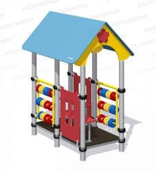 Children's Play Equipment - House with Beads Romana 111-01.01.00