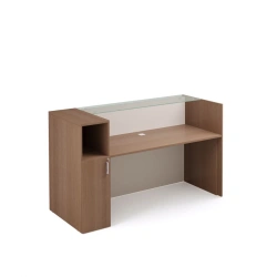 Office Wooden Rack with Glass Surface Art. 201/2