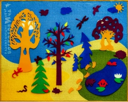 Multifunctional Development Environment "Purple Forest" (1x1.25 m, Carpet)