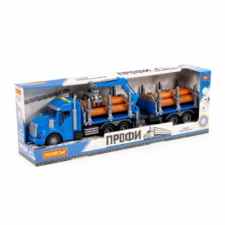 Realistic Inertia Logging Truck Toy with Sound and Light Features Profi