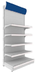 Wall-Mounted Shelf with Perforated Back Panels 2250x665x500, Brand "OOO SPEKTR