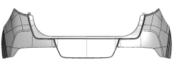 Rear Upper Bumper Cover for KIA Cerato, Soul, Seltos - SK3 86611-K0000