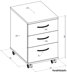 Wooden Office Cabinets - Model TA 3