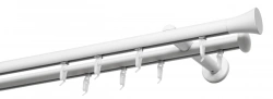 Round Metal Curtain Rod for Window Decoration