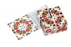 Russian Pattern Puzzle Blocks Set (4 pcs) - Model 3333-8