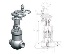Gate Valve 1156-150-ЭН for Nuclear Power Plants