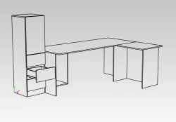 Office Side Desk - Modern Design for Workspace Efficiency