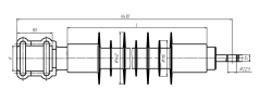Ribbed Shell Insulator for Contact Network KSPKr 160-25/1.1I-80