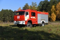 Fire Truck Tanker for Firefighting AC-4.0-?, Model 58812K43265, Modification 58812T on KAMAZ-43265-D5
