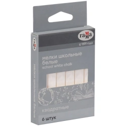 White School Chalk, 6 Pieces