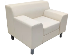 Soft Armchair with Metal Frame - Model Sela