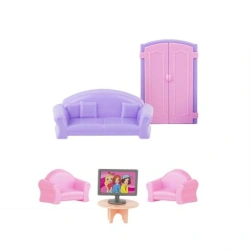 Dollhouse Furniture Set "Living Room" (6 pcs)