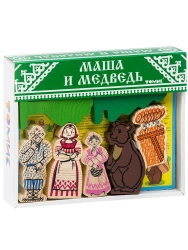 Wooden Constructor "Masha and the Bear" 17 Pieces Model 4534-9