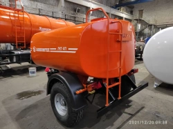 Tractor-Towed Semi-Tank Trailer for Washing and Irrigation LKT-4P
