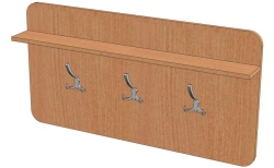 Wall-mounted Coat Rack with 3 Hooks - Model VN-3