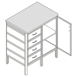 Stationary Material Storage Cabinet MA-25