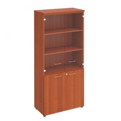 Wooden Office Cabinet for Document and Clothing Storage