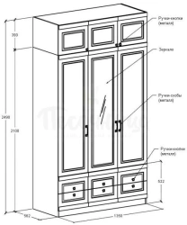 Durable Wooden Wardrobe with Plywood and MDF Materials