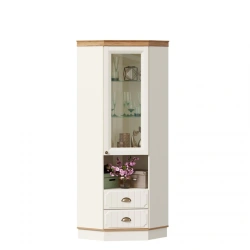 Villaggio LD.680340.000 Corner Cabinet 45 (Alabaster/Golden Oak)