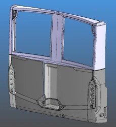 Rear Mask Cover Parts Kit Made of Polyester Fiberglass 6241-03-5600500