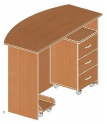 Desk with Mobile Drawer Unit Art. U.02.12, U.06.0, U.02.16