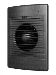 Axial Exhaust Fan STANDARD 5C Black Al with Backdraft Damper D125