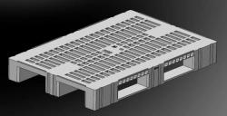 Universal Perforated Polymer Pallet for Multiple Uses