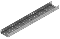 Perforated Tray for Large Distances UPL Series 150x75x3000 to 600x120x9000 mm