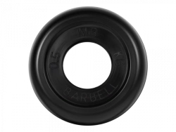 Rubber-coated Standard Disc, Black, 31mm, 0.5kg - MB-PltB31-0.5