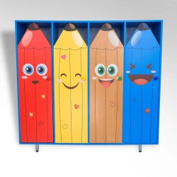 Compact Wardrobe for Clothes, 4 Sections, Model 40227